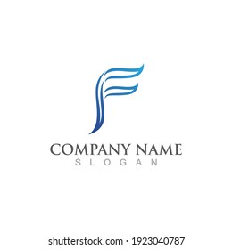 F Letter vector icon illustration design