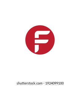 F Diseño de ilustraciones de iconos vectoriales de letras