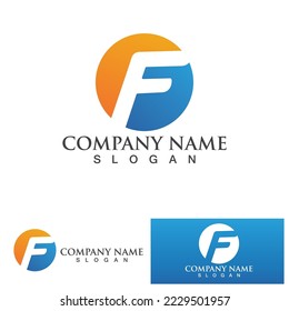 F Letter vector icon illustration design