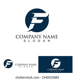F Letter vector icon illustration design