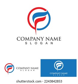 F Letter vector icon illustration design