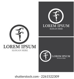 F Letter vector icon illustration design
