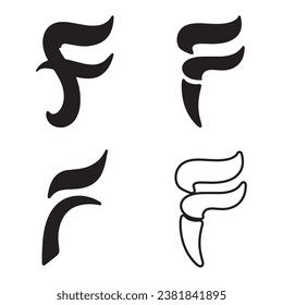 F Letter vector icon illustration design