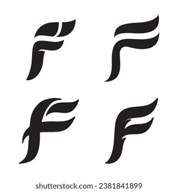 F Letter vector icon illustration design