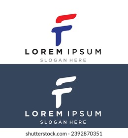 F Diseño de ilustraciones de iconos vectoriales de letras