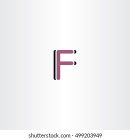 f letter vector illustration icon design sign font