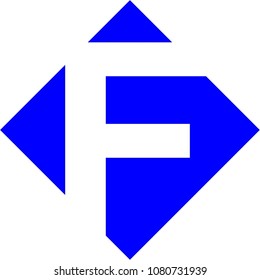 f letter vector logo