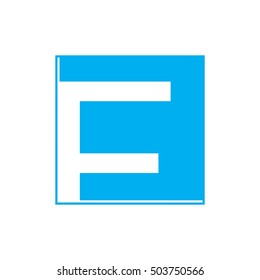 f letter vector logo