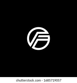 F ABSTRACTO DE LOGOTIPO DEL VECTOR DE LETRA