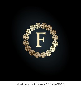 F LETTER VECTOR LOGO APHABET ICON