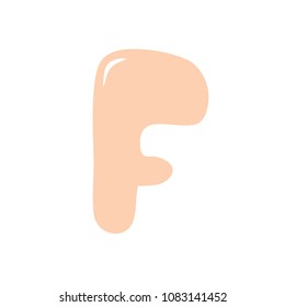 F letter vector sign