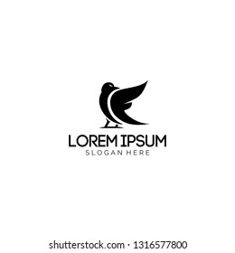 F letter Wing Bird Logo