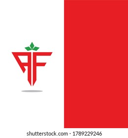 A & F letters Joint logo icon vector template for corporate logo and business card design.