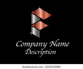 F Logo 01--08 , Best Choice, Stylish Logo, Premium Looking,,Exclusive Logo, Individual Preferance, Strong Item