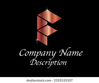 Logotipo F 01—08 , Mejor Elección, Logo Elegante, Aspecto Premium, Logotipo Exclusivo, Preferencia Individual, Elemento Fuerte