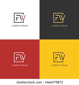 F LOGO ABSTRACT MODERN COLORFURL DESIGN FOR YOUR BUSINESS