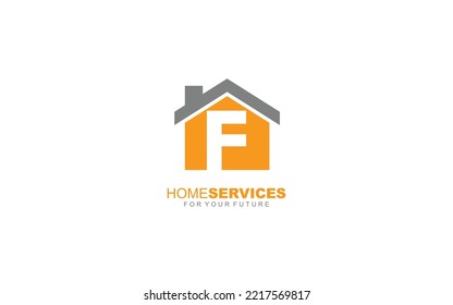 F Logo-Architektur für Bauunternehmen. Vektorgrafik für Ihre Marke.