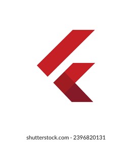 F logo business for branding company. arrow template vector illustration for your brand