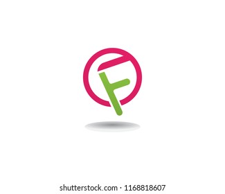 F logo business symbol vector template letter