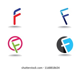 F logo business symbol vector template letter