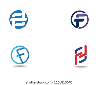 F logo business symbol vector template letter