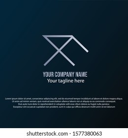 f logo with the collaboration of 4 and X, the philosophy of the house, white and gray