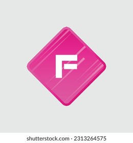F logo Colorful Vector Design. Icon Concept. Abstract modern