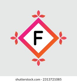F logo Diseño de vectores coloridos. Concepto de icono. Resumen moderno