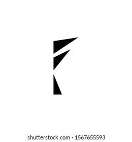 f logo design. abstract logo design