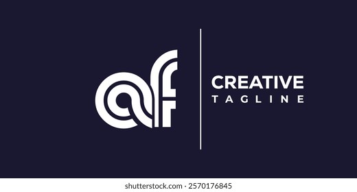 A and F logo design. AF abstract Letters Logo Monogram. This logo design is the process of creating a visual symbol that represents a brand, company, or individual.