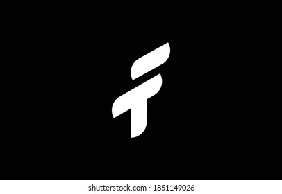 F logo design concept with background. Initial based creative minimal monogram icon letter. Modern luxury alphabet vector design