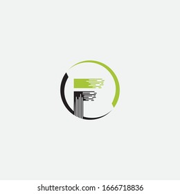 Diseño del logotipo F y signo creativo
