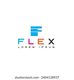 f logo design, flex printing design and printing logo concepts.