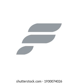 f logo design with geometry