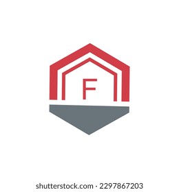 F Logo Design Home building, property. creative elegant Monogram. Premium Business home logo icon vectore.