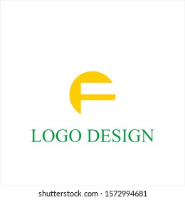 f logo design. letter logo design