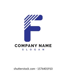 F Logo Design. F Letter Logo Icon Vector Illustration - Vector