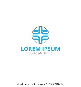Diseño del logotipo F, f ilustración vectorial del logotipo de la letra