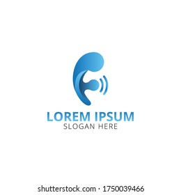F logo design, f letter logo vector illustration