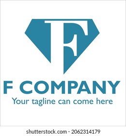 F logo design on Dating theme