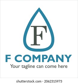 F logo design on Environment theme