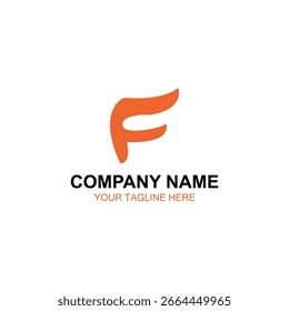 F Logo-Design, Vektorlogo, Illustration Logo-Design