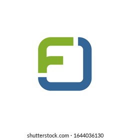 f diseño de logotipo plantilla de signo vectorial