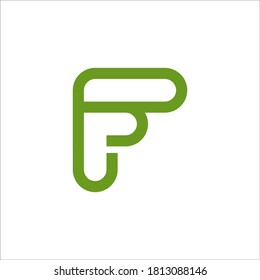 F logo design vector sign