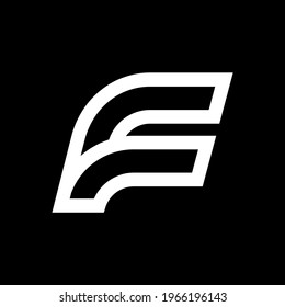 f logo design vector simple black