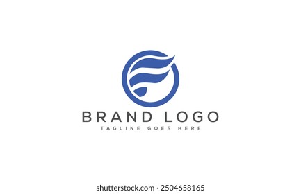 F logo design vector template design for brand