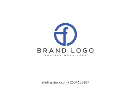 F logo design vector template design for brand