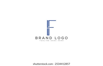 F logo design vector template design for brand