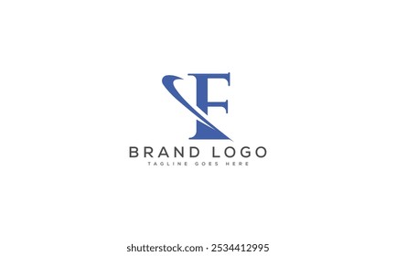 F logo design vector template design for brand