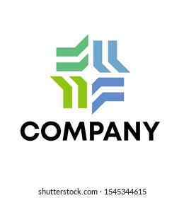 F logo design vector unique template